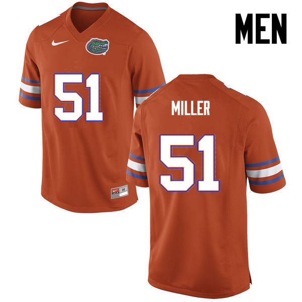 Men Florida Gators #51 Ventrell Miller College Football Jerseys-Orange